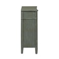 thumbnail image 4 of 1 Drawer 2 Door Accent Cabinet, Gray Finish With White Rub Thru, 4 of 5