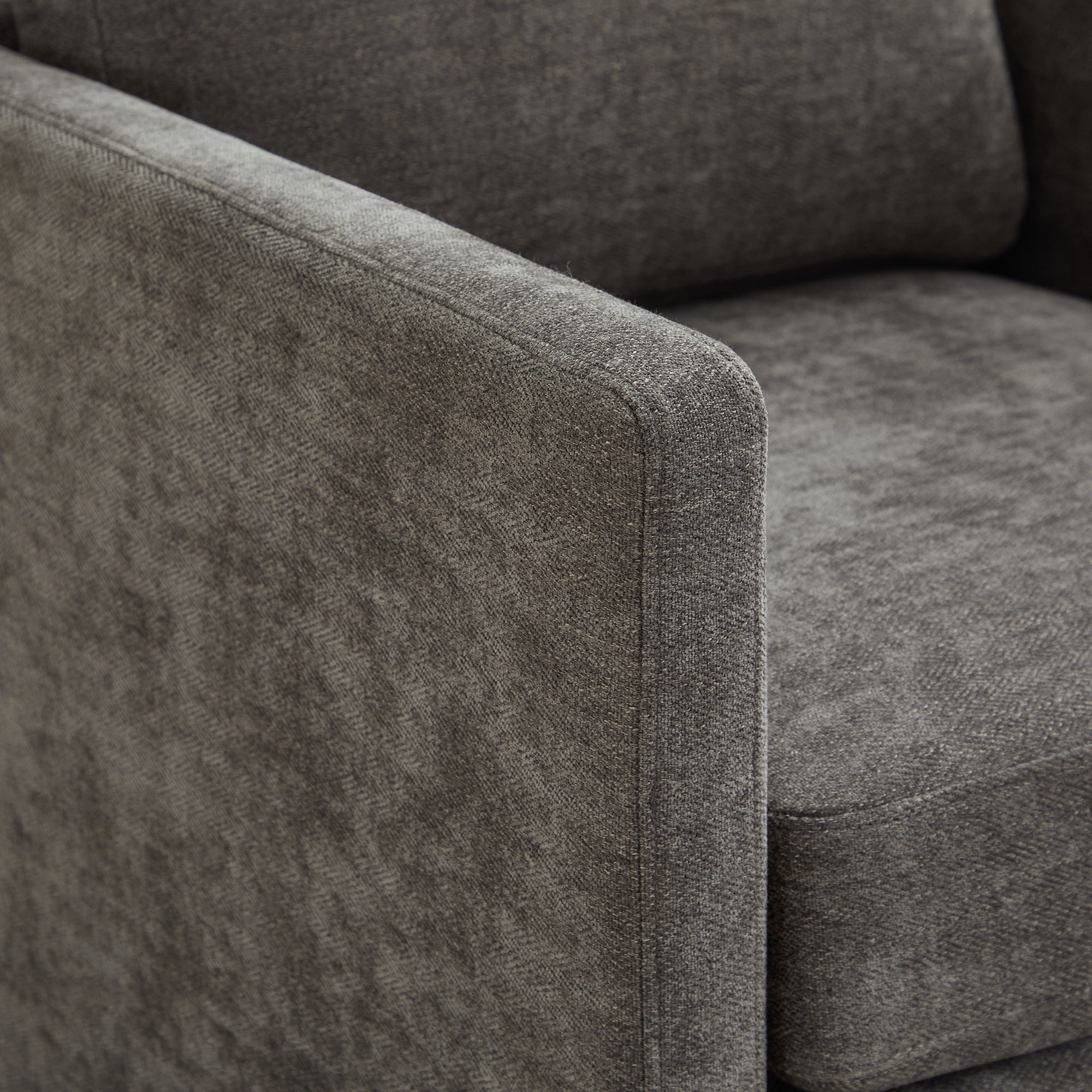 360° Swivel Accent Chair Chenille Arm Chair Upholstered Single Sofa Chair with Wooden Base,Club Lounge Reading Armchair for Living Room Bedroom Apartment,Charcoal