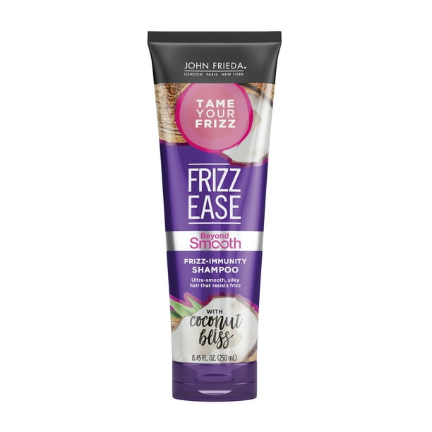 John Frieda Frizz Ease Beyond Smooth Frizz Immunity Shampoo With Pure Coconut Oil Anti Humidity Anti Frizz Shampoo 8 45 Fl Oz Walmart Com Walmart Com