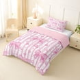 thumbnail image 2 of Erosebridal Girly Cute Bowknot Twin Comforter Sets,Cartoon Princess Bowtie Bedding Set For Kids,Reversible pink,2 Pieces, 2 of 7