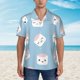 thumbnail image 2 of Fotbe Cartoon Sushi Camisa Hawaiana para Hombre Unisex – Camisa Casual de Verano con Botones de Manga Corta de Algodón y Lino,XX-Large, 2 of 7