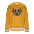 thumbnail image 2 of Yusimy Men's Carnival Print Long Sleeve Hoodie Crew Neck Kangaroo Pocket Loose Fashionable Casual Sweatshirt, 2 of 6