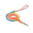 thumbnail image 1 of Dog Rope with Soft Leather Handle Thick Dog Lead Leash for Large Medium Small Dogs (Rainbow, 120cm*1.2cm), 1 of 7