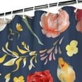 thumbnail image 4 of Waterproof Pioneer Shower Curtain 84x72 Inch Polyester Unique Colorful Floral Shower Curtain for Bathroom Hotel Home Decor with 12 Plastic Hooks, 4 of 5