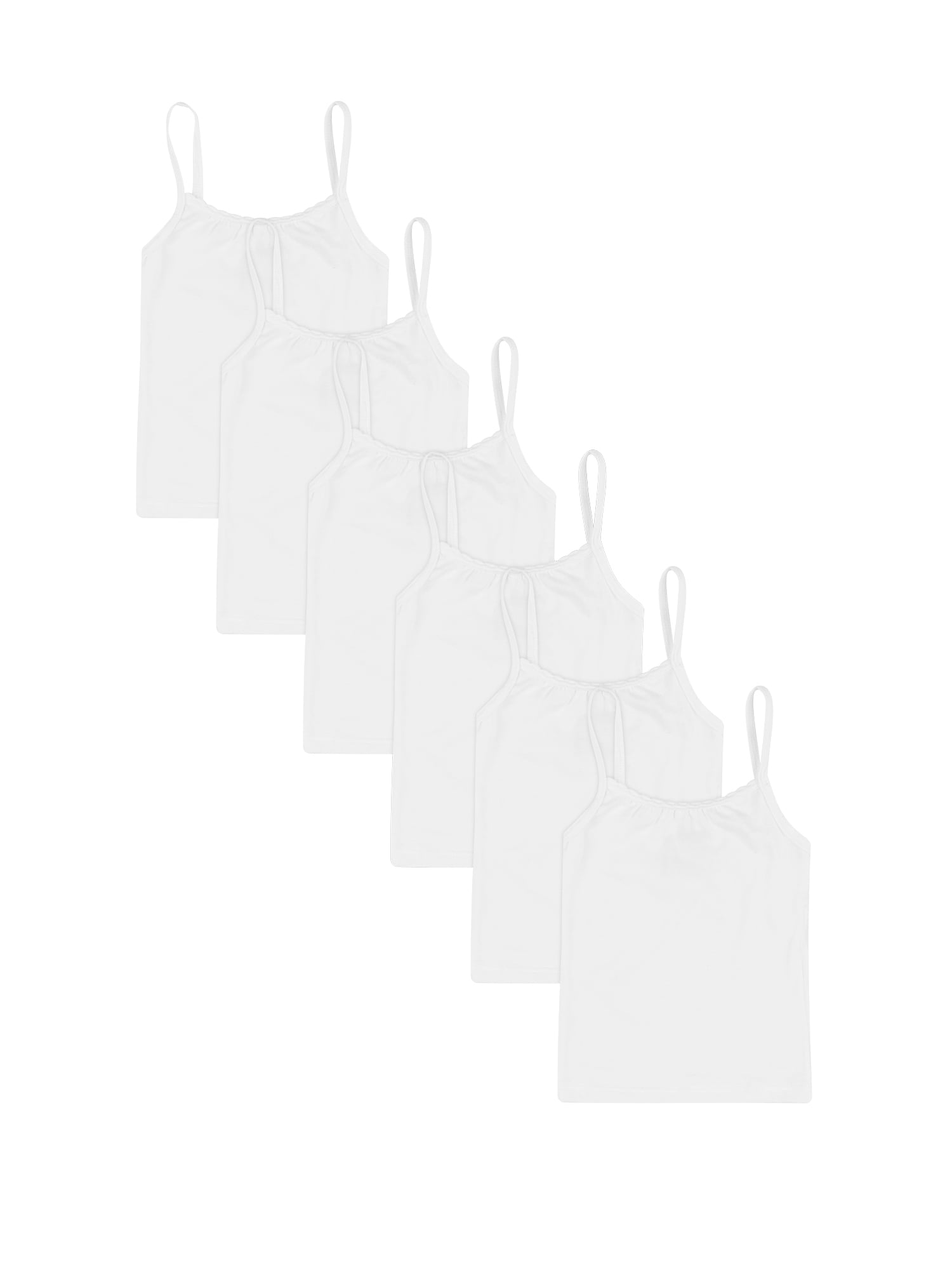 Hanes Hanes Toddler Girl Undershirt, 6 Pack Tagless Super Soft Camis