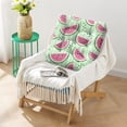 thumbnail image 2 of Refresh Watermelon Meditation Pillow&nbsp;– 22x22 Inch Large Seat Cushion, Dutch Velvet, Cool Summer Fruit Pattern for Relaxation, 2 of 7