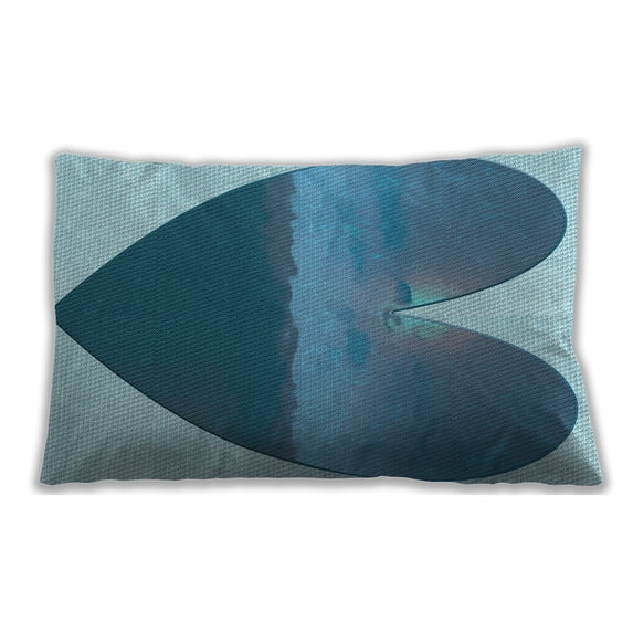 Ahgly Company Indoor Rectangular Contemporary Lumbar Throw Pillow, 13 inch by 19 inch