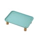 thumbnail image 4 of Soporte elevado para cuenco para gatos, cómodo, lavable, protege el cuello, suministros para mascotas, soporte para plato de alimentación para Verde oscuro, 4 of 8