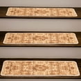 thumbnail image 5 of Benissimo Carpet Stair Treads Durable Polyester Skid Resistant / Set of 13 (9"x32") + 1 (31"x31") Harvest Festival, 5 of 5
