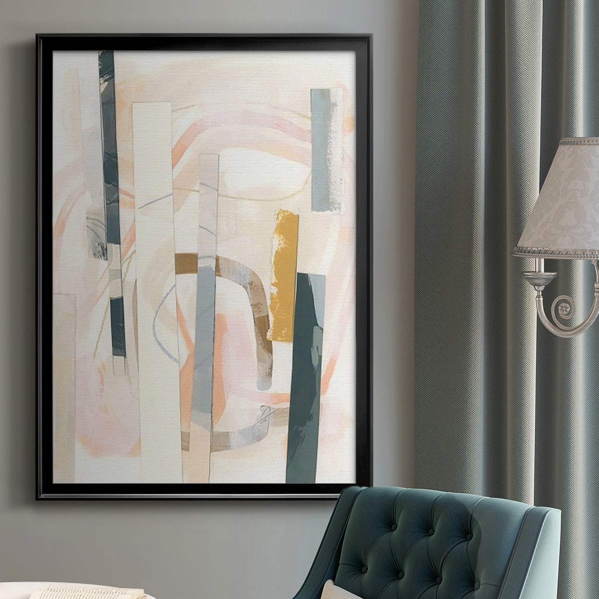 Melon Litmus III Premium Framed Print, in Gold, Black, or Silver - Ready to Hang