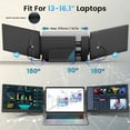 thumbnail image 4 of Tlscon Laptop Screen Display Extender, 14 Inch 1080P FHD Portable Monitor with Built-in Stand and Dual Speakers for 13''-16.1'' Laptops, Plug and Play, Compatible with Winds, MacOS, Chrome, PS, 4 of 8