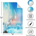 thumbnail image 5 of White Unicorn Clouds Dish Towels Set of 6, Blue Sky Washable Tea Towels Dishcloths Lint-Free 18x28 Inch Fast Drying for Kitchen Restaurant Bar Clean, 5 of 7