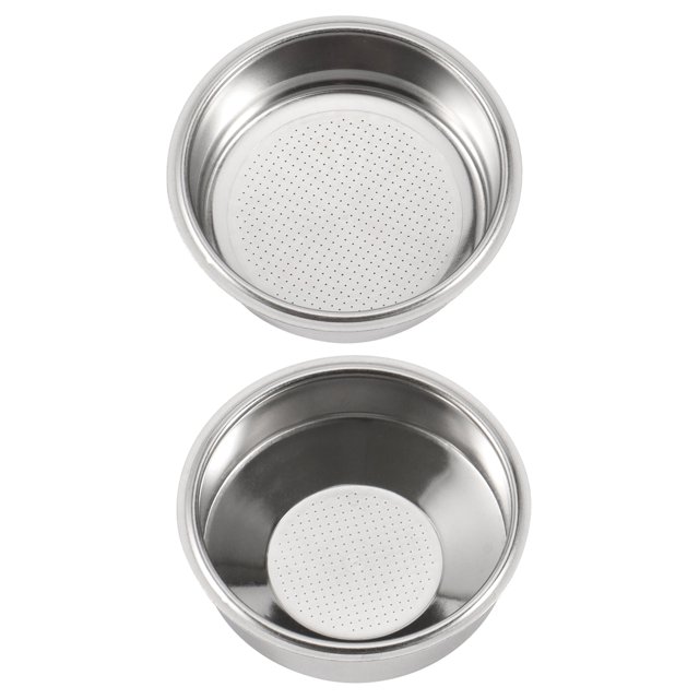2x Coffee Filter,51mm Stainless Steel Coffee Filter Cup Basket,Non-Pressure Coffee Maker Filters A & B