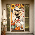 thumbnail image 3 of Autumn Pumpkins Happy Fall Banner Floral Lantern for Thanksgiving Harvest Festival Seasonal Decoration, 3 of 9