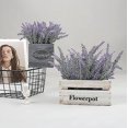 thumbnail image 3 of Planta artificial en maceta - Morada - Lavanda - Retro - Maceta de madera - Decoración, 3 of 3