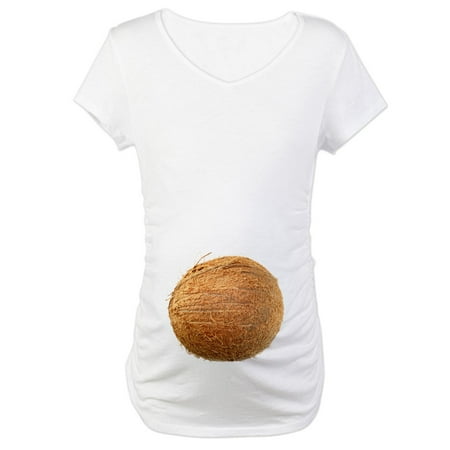 

CafePress - Coconut Maternity T Shirt - Cotton Maternity T-shirt Cute & Funny Pregnancy Tee