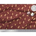 thumbnail image 2 of Soimoi Poly Georgette Fabric Paw,Bone & Puppy Dog Decor Fabric Printed Yard 52 Inch Wide, 2 of 3