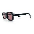thumbnail image 6 of Hipster Narrow Rectangle Hustler Pop Color Lens Mid Temple Sunglasses Black - Burgundy, 6 of 8