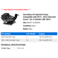 thumbnail image 2 of Secondary Air Injection Pump - Compatible with 2013 - 2015 Chevy Cruze 1.8L 4-Cylinder LWE VIN G 2014, 2 of 2