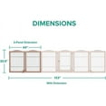 thumbnail image 3 of Arf Pets Wooden Dog Gate Extension, 2-panel 360° configurable pet fence with two support feet, 89" x 30.5", 3 of 7