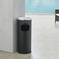 thumbnail image 4 of Global Industrial 3 Gallon Ashtray Trash Can, Steel, Black, 4 of 4