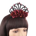thumbnail image 4 of Vintage Mujeres Rose Hair Hoop Diadema Novia Banquet Accesorio Para El Cabello Hugo Diadema de banquete para mujer, 4 of 9