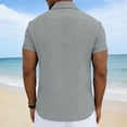 thumbnail image 4 of Polo Shirts for Men - Royally Comfortable - Premium Bamboo Cotton Fabric - Soft Cotton Blend - Classic Fit Short Sleeve Gray, 4 of 8