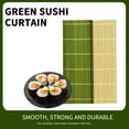 thumbnail image 5 of Sushi Rolling Mat for Home & Commercial Use | Non-Stick Bamboo Sushi Maker with Curtain | Easy Clean Sushi Roller for Beginners & Professionals | White & Blue, 5 of 7