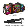 thumbnail image 4 of Haiem Butterfly Garden Pattern Gym Bag for Women Men, Waterproof Travel Duffel Bags, Personal Item Travel Bag Weekender Bag with Shoes Compartment & Wet Pocket, 4 of 8
