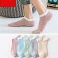 thumbnail image 1 of Calcetines cortos de mujer, calcetines náuticos transpirables de malla fina de verano, calcetines casuales de moda para mujer, 1 of 6