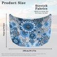 thumbnail image 7 of KUIFORTI Blue Floral Print Car Hood Cover Stretchable Fade-Resistant Front Hood Protector Can be Washed for Vehicles Sedans Trucks SUVs Pickup Automotive Exterior Accessory, 7 of 7