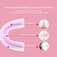 thumbnail image 4 of Kids Electric Toothbrush U-Shape 360 Degrees Oral Cleaner with Automatic Smart Timer Cold Light Whitening for Over 7 Years Old, 4 of 9
