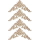 thumbnail image 1 of Apliques de madera para pintar, diseño elegante para muebles sin pintar, apliques de madera de caucho tallados exquisitos para gabinetes, puertas y espejos, calcomanías de madera creativas de estilo, 1 of 5