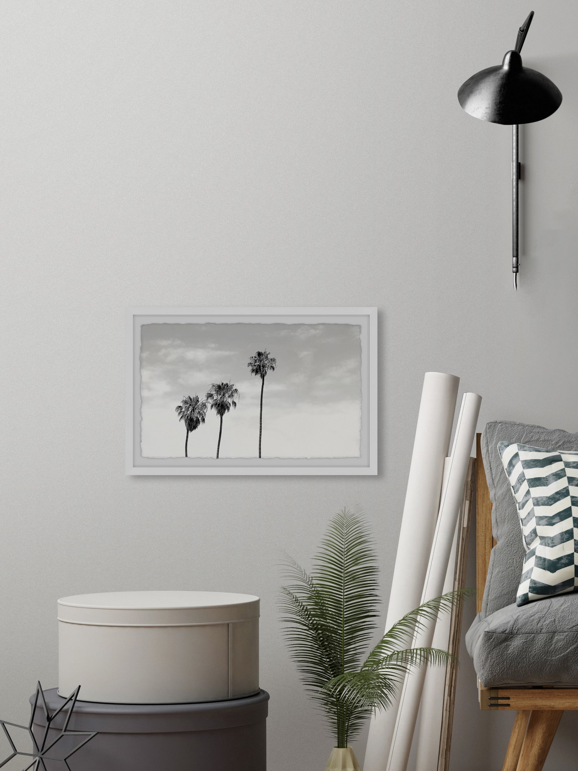 Marmont Hill Palm Trees View Framed Wall Art