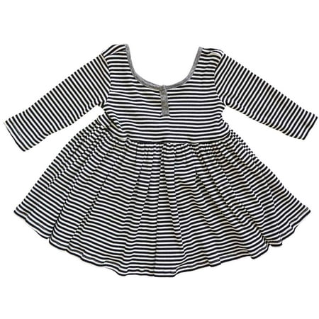 

Liv Dress Black Stripe