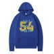 thumbnail image 1 of MHFRRA Sudadera con Capucha y Estampado de Letras para Primavera y Otoño de 2024, Camisa Informal de Manga Larga con Capucha Azul, 1 of 2