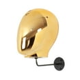 thumbnail image 3 of Perchero De Pared Para Cabeza De Maniquí, Colgador Para Pelucas, Gafas, Cabeza De Hombre, Color Dorado Cabeza masculina dorada, 3 of 8
