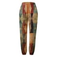 thumbnail image 7 of Women's Wide Leg Pants Print Harem Trousers Slip On Trousers Boho Beach Trousers Lightweight Casual Loose Trousers With Pockets Stretch Dress Casual Flowy Palazzo Pants Women, 7 of 7