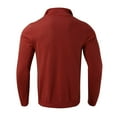 thumbnail image 5 of Mens Sweaters Half Zip Casual Bottom Sweater Solid Color Fall Winter Warm Knit Long Sleeve Pullover Regular Fit Sweater for Men, 5 of 8