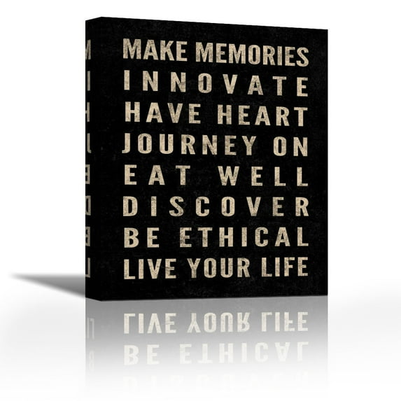 Motivational Type I - Contemporary Fine Art Giclee on Canvas Gallery Wrap - wall décor - Art painting - 21 x 27 Inch - Ready to Hang