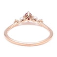 thumbnail image 2 of Round-Cut Lab-Created Ruby, Moissanite, and Natural Pearl Engagement Band Ring for Women in 925 Sterling Silver – Elegant Bridal Jewelry, 2 of 6
