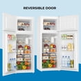 thumbnail image 2 of Kenmore 7.5 Cu.ft Top Mount Refrigerator with Freezer Dual Door, White Finish for Apartment, Garage, Small Kitchen, 2 of 6