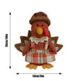 thumbnail image 3 of WD-Forest Thanksgiving Decorations Indoor 12inch Turkey Stuffed Animal Home Decor Fall Gifts Thanksgiving Party Turkey Plush Doll Tired Tray Table Decor - B, 3 of 7