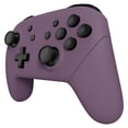 thumbnail image 5 of eXtremeRate Dark Grayish Violet Faceplate Backplate Handles for Nintendo Switch Pro Controller, Soft Touch DIY Replacement Grip Housing Shell Cover for Nintendo Switch Pro - Controller NOT Included, 5 of 9