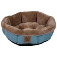 thumbnail image 3 of Precision Snoozzy Rustic Elegance Round Shearling Pet Bed - Buff, 3 of 4
