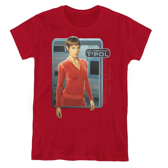 Star Trek Tpol Women's T-Shirt Cardinal