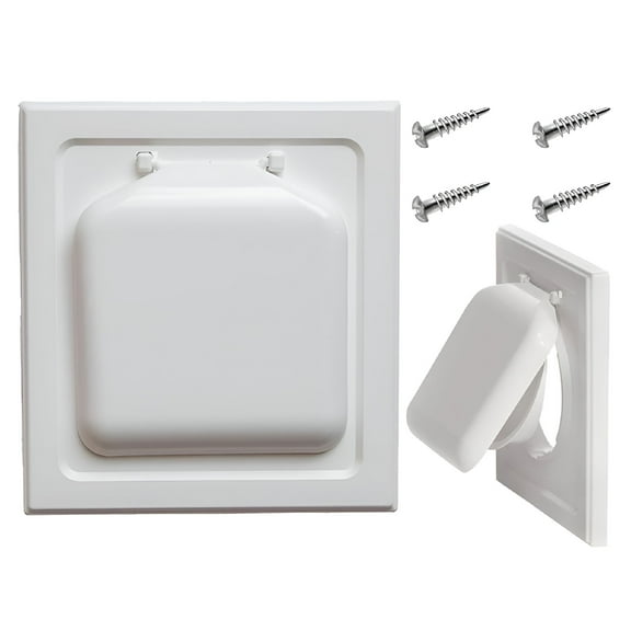 LAMIRO 4" Double Door Dryer Vent Cover Duct Vent Cover