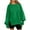 Green, variant on IDOPIP Womens Oversized Crewneck Sweatshirts Long Sleeve Side Slits Pullover Tops 2024 Fall Clothes