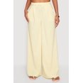 thumbnail image 3 of Women's Solid High Waisted Wide Leg Dress Pants with Belt, 3 of 4