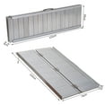 thumbnail image 7 of Zateety Wheelchair Ramp 4 ft, Folding Aluminum Threshold Ramp with Non-Slip Surface and Transition Plates, 600 lbs Capacity Handicap Ramp for Home Doorway Steps, 7 of 7